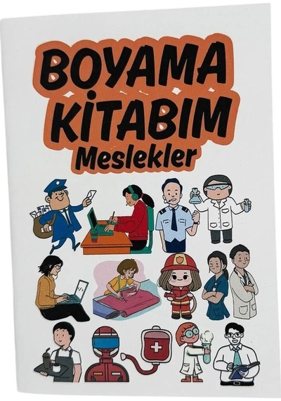 Meslekler Temalı Boyama Kitabı 210x145 Mm