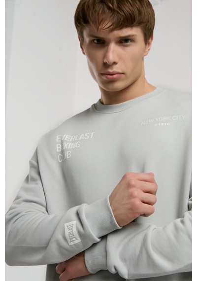 Everlast Boxing Club Açık Gri Erkek Sweatshirt Açık Gri