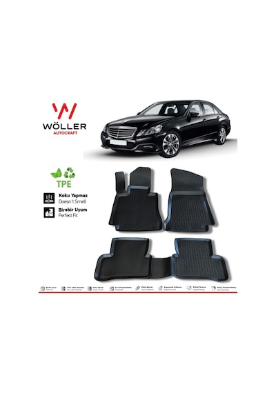 Mercedes E Serisi W212 Paspas 2009 2016 Arası 3d Havuzlu Paspas
