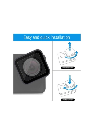 Sanger Gp121 Gopro Hero 9 Uv Filtre Koruma Camı Siyah