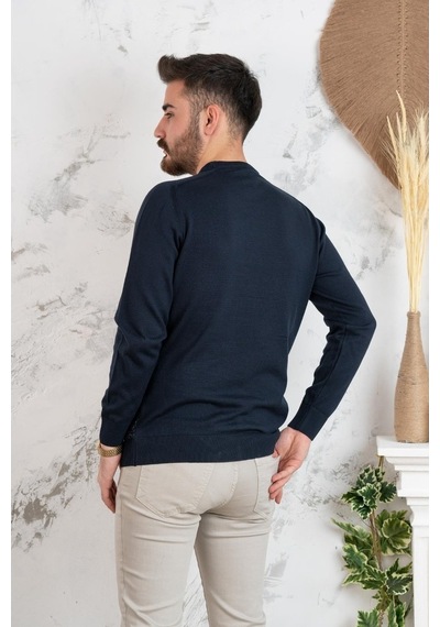 Nehir By Faruk Ülker Sıfır Yaka Regular Fit Erkek Triko Kazak (516906421)