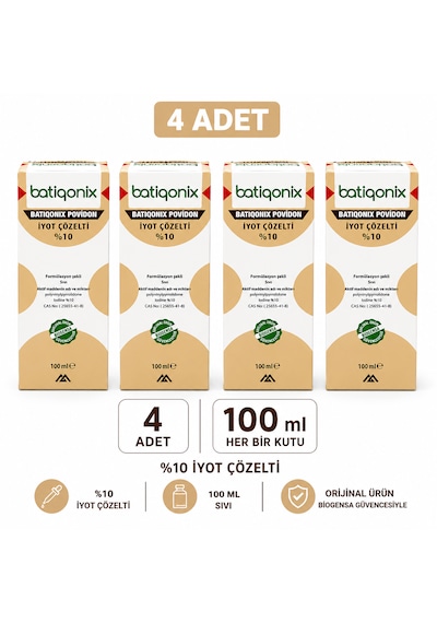 Aqua Batikon Çözelti 100 Ml 4 Adet