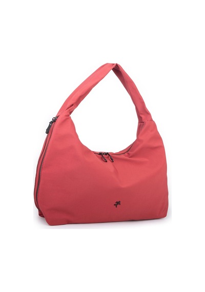 Nas Bag Kadın Büyük Boy Spor Şık Günlük Ultra Hafif Omuz Çantası En 40 Cm Boy 32 Cm Kırmızı