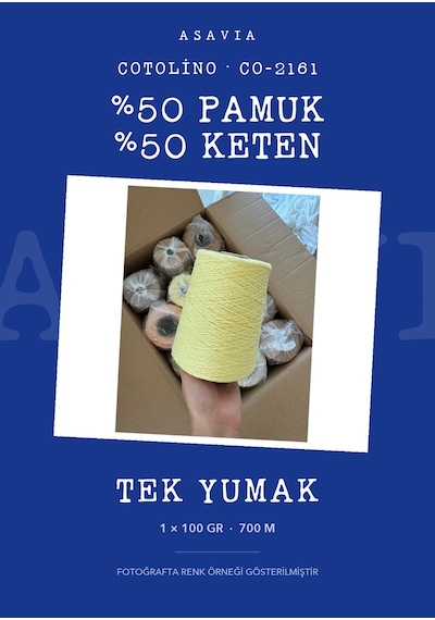 Lana Gatto Cotolino Örgü İpi %50 Pamuk %50 Keten 100 Gr 700 M Co-2161