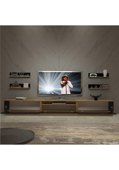 Decoraktiv Trendstyle 270r Mdf Tv Ünitesi Tv Sehpası Pera - Siyah