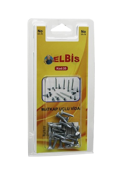 Elbis-35 3.9x16 Matkap Uçlu Akıllı Vida 0-8
