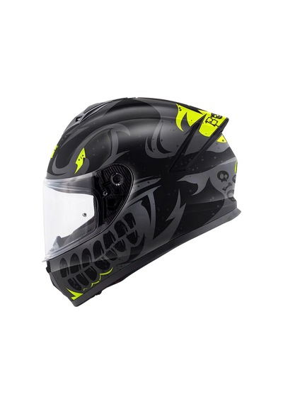 Givi 50.x Bones Kapalı Kask Mat Siyah - Sarı