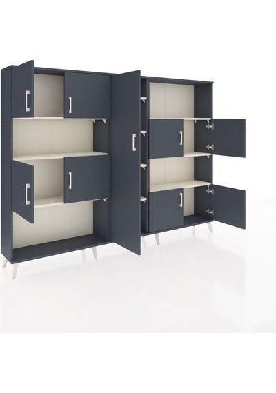 Arges Dolap 10 Raflı 9 Kapaklı 220x30x163 Antrasit-antrasit/aytaşı Antrasıt/aytası - Antrasıt Arges Dolap 10 Raflı 9 Kapaklı 220x30x163 Antrasit-antrasit/aytaşı Antrasıt/aytası - Antrasıt