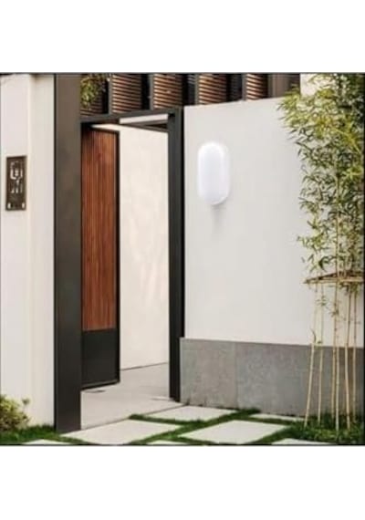 Banyo Tavan Lambası 20w Oval Balkon Tavan Lambası 6400k Beyaz Led Işık Teras Duvar Lambası Beyaz Abanoz