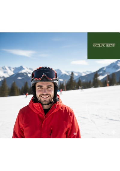 Esrada Kayak Gözlüğü Antifog Ventilli Uv Korumalı Güneş Kar Gözlük Siyah Cam Snowboard Glasses Sporu Çok Renkli