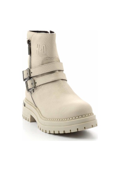 Harley Davidson Beige Hakiki Deri Kadın Bot & Bootie Hd0777055603 Beige