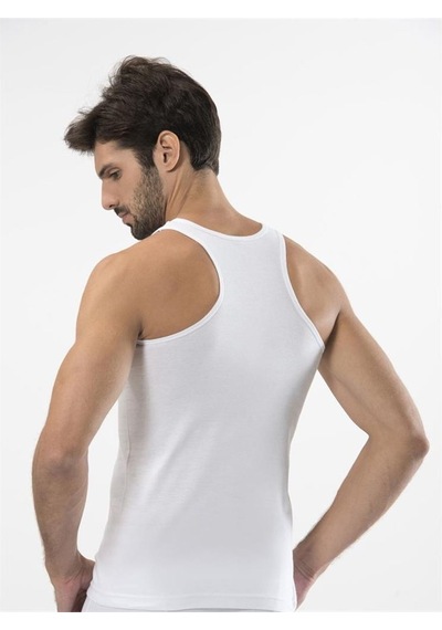 Türen 131 Spor Erkek Atlet İkili Paket-beyaz Beyaz
