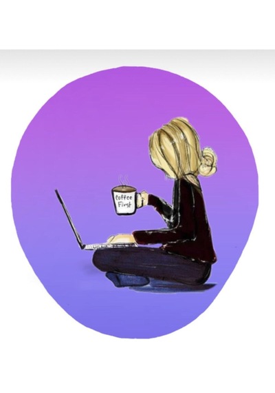 Kahve Içen Kız Baskılı Bilek Destekli Mousepad
