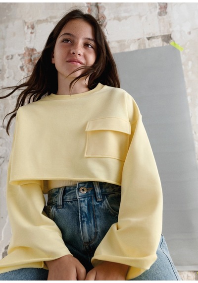 Mayoral Kız Çocuk Sweatshirt Ve Body Set Sarı