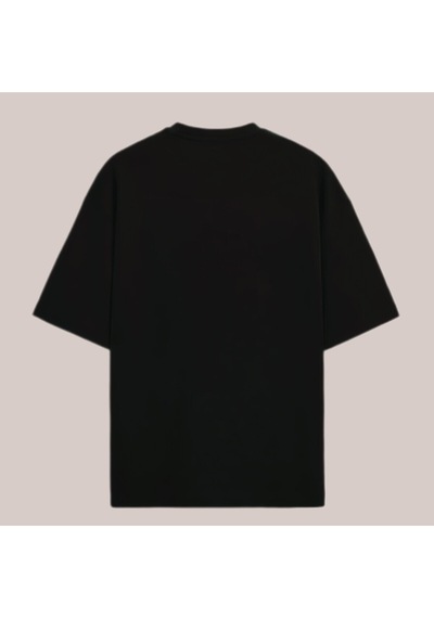 Noıssey Siyah Örümcek Baskılı Oversize Unisex Yazlık