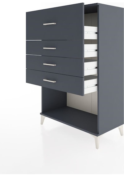 Hyperion Dolap 4 Çekmeceli 88x44x134 Antrasit-antrasit Antrasit Hyperion Dolap 4 Çekmeceli 88x44x134 Antrasit-antrasit Antrasit