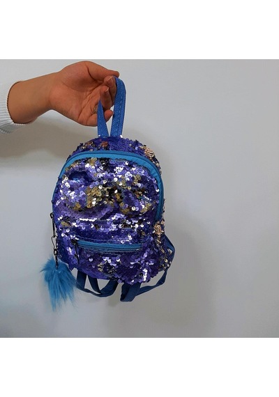 Fiyra Crn Bebe Mavi Pullu Kız Çocuk Sırt Çantası 16cmx20cmx10cm Mavi