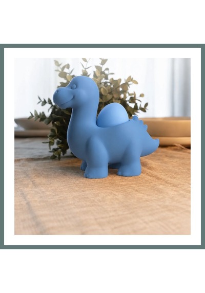 Bezos 3d Baskı Dinozor Yumurtalık - Sevimli Eggosaurus Yumurta Tutucu-mavi Ventra