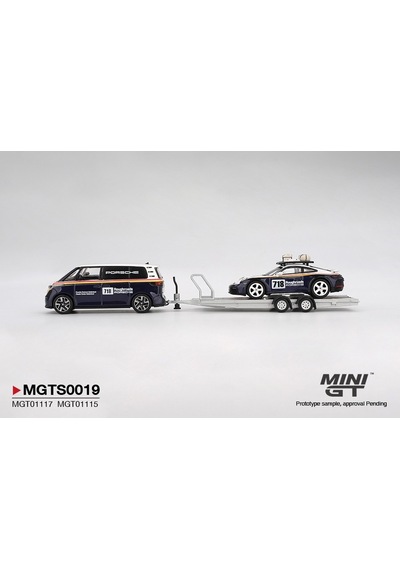 Mini Gt 1:64 Porsche 911 Dakar 718 Volkswagen Id. Buzz Roughroads Römorklu Set Mgts0019 Mavi