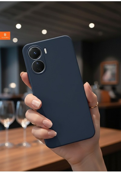 Vivo Y16 Uyumlu İçi Kadife Kamera Korumalı Renkli Silikon Kılıf