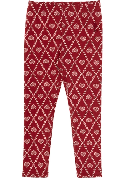 U.S. Polo Assn. Kız Çocuk Vişne Kalp Desenli İnterlok Eşofman Altı 50306278-VR223