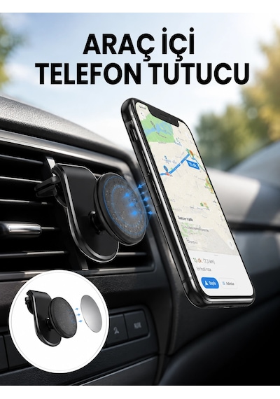 Güçlü Mıknatıslı Araç İçi Telefon Tutucu Evrensel Uyum Yeni Nesil Diğer