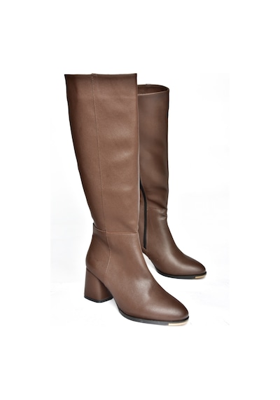 Fox Shoes Kahverengi Alçak Topuklu Günlük Kadın Çizme J848300109 Kahverengi