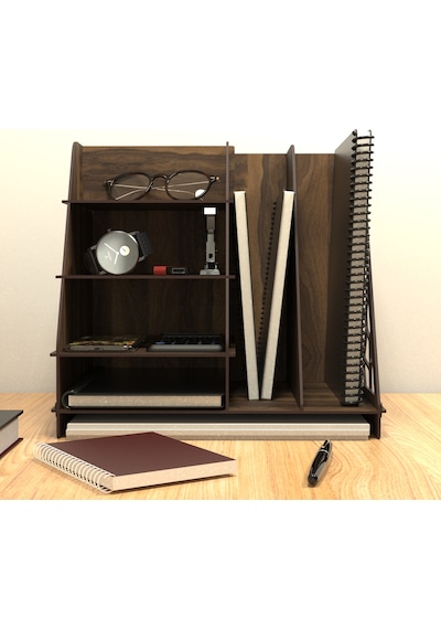 Kuk Design Ottoman Masaüstü Düzenleyici Ofis Evrak Rafı Organizer N11.292