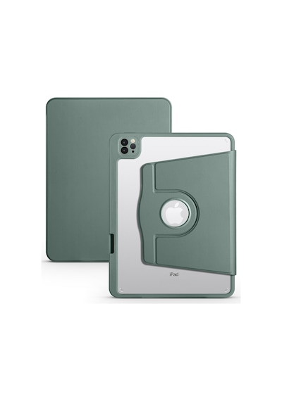 Apple Uyumlu iPad, Air 10.9 2020 4.Nesil Kılıf Termik Kalemlikli Dönen Standlı