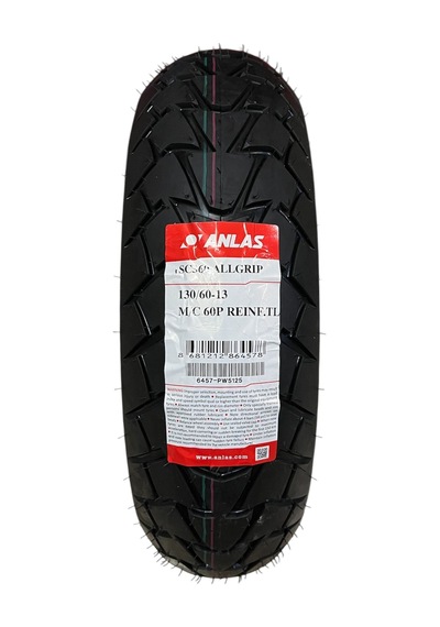 Motosiklet Dış Lastik 130/60-13 Sc-360 Anlas Tubeless 2025 51. Hafta Üretim