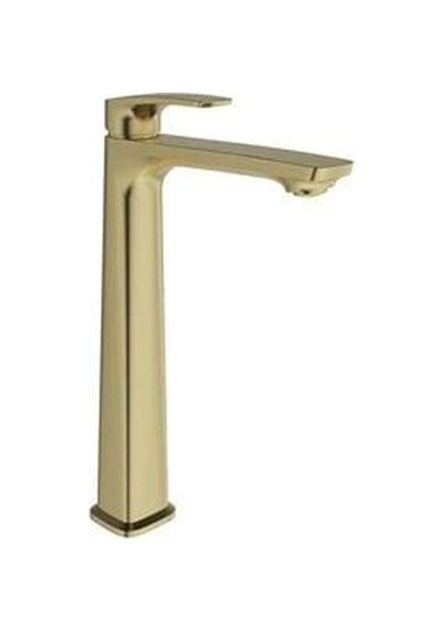 Kale Fontea Lavabo Bataryası Yüksek Fırçalı Altın 410200505962 Fırçalanmış Altın