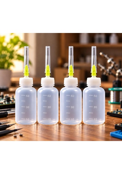 Kuzey's Store 4 Adet 50ml Tekrar Kullanılabilir Kolay Doldurulan Çok Amaçlı Şırıngalı Plastik Ş