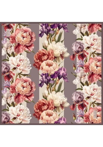 La Boutique 2556-01 Sura İpek 90x90 Çok Renkli