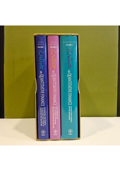 Paul Wilmott On Quantitative Finance, 3 Volume Set + Ad Cd Eki - Kutulu Set