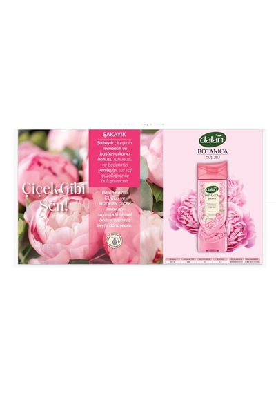 Dalan Duş Jeli Botanica Şakayık 450 Ml X 3 Adet