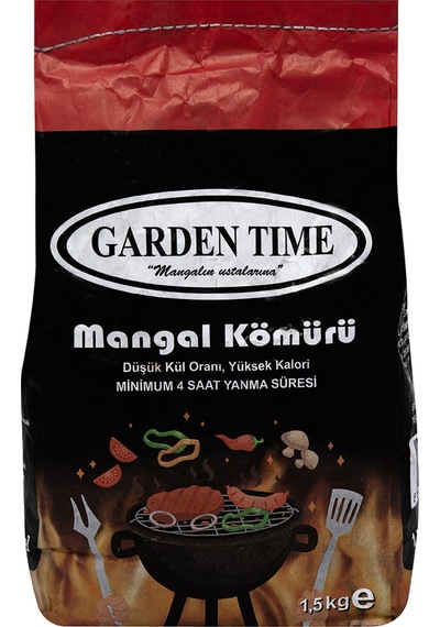 Garden Time Mangal Kömürü 1.5 Kg 3 Adet