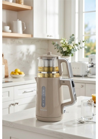 Bernardo Venedik 1.7 L Cam Demlikli Çay Makinesi