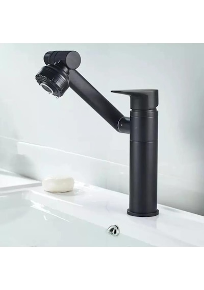 Fleko K11011-c Siyah Akrobat Lavabo Bataryası
