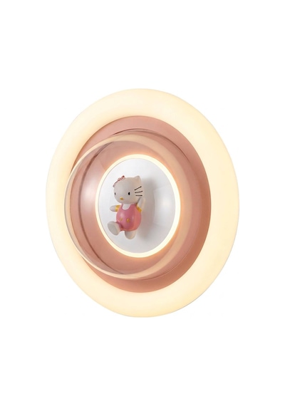 Sweetcat 3 Renk Ledli Tavan Plafonyer Avize Uzaktan Kumandalı Dimmerli Gece Lambası Modu 50 Cm Beyaz