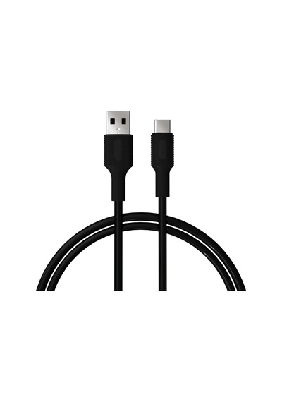 Coral Usb A-c Hızlı Şarj Kablosu Siyah + Siyah Uç 150 Cm