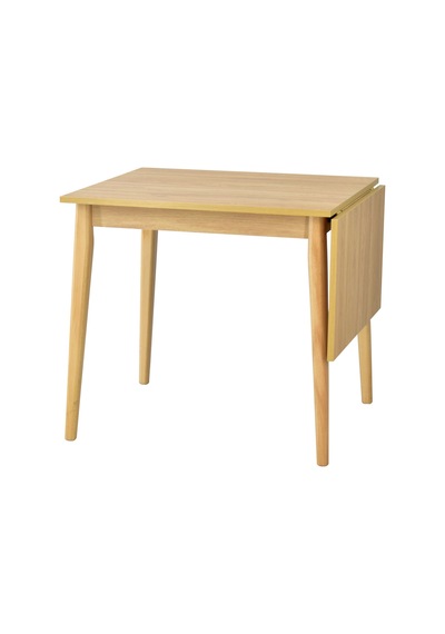 Vilinze Avanos Katlanır Ahşap Mutfak Masası - 70x80 Cm Naturel