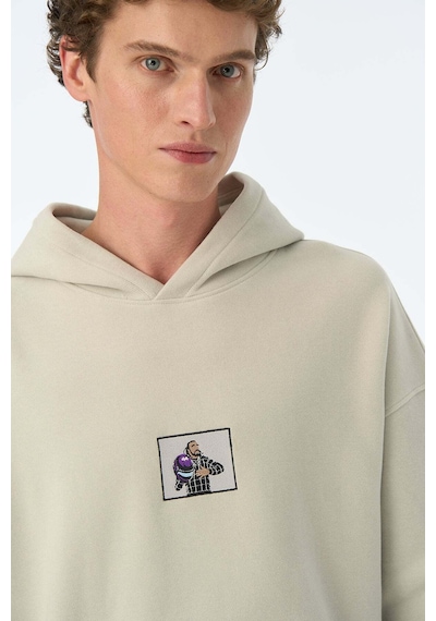 Socrates Dergi Sir. 44 Supersoft Cepli Hoodie - Açık Gri Gri