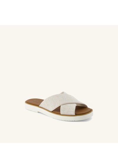 10021979 Natural Yarn Dye Espadril Kadın 10021979 Toms Mae Crossover Bej