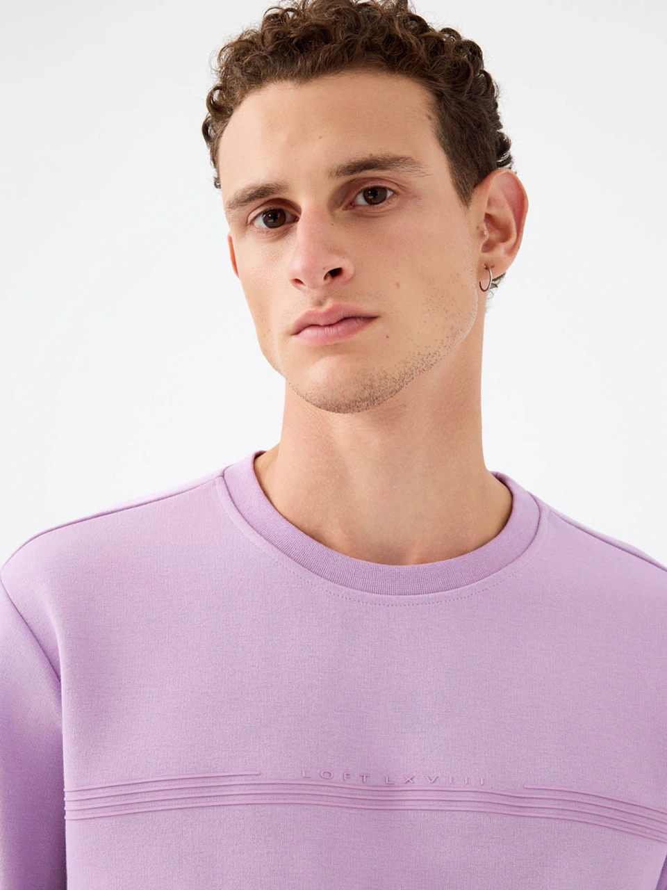 Loft Regular Fit Mor Erkek Sweatshirt Lf2041076 Mor