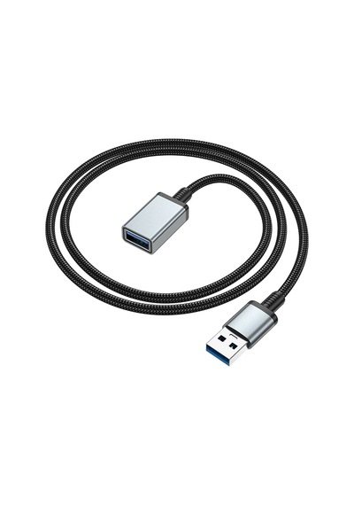 Hoco. Us10 50cm 5 Gbps Hız Tak Çalıştır Usb 3.0 To Usb 3.0 Uzatma Kablosu - Siyah