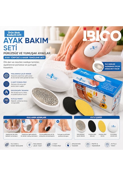 Kutulu - 9cm Ayak Bakım - Nasır Temizleme Ayak Törpüsü 5668