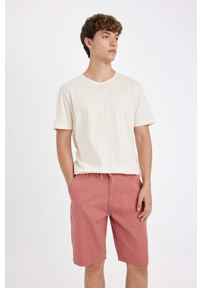 DeFacto Regular Fit Düz Paça Gabardin Bermuda Şort C5397AX24SMOG350 DeFacto Regular Fit Düz Paça Gabardin Bermuda Şort C5397AX24SMOG350