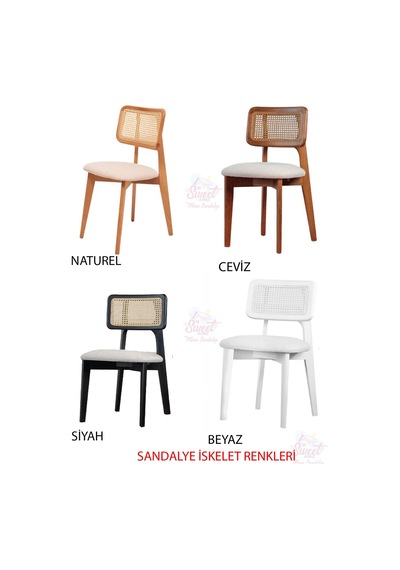 Milano Mdf Ortadan Açılır Masa 4 Adet Kuzey Sandalye Takım Diğer
