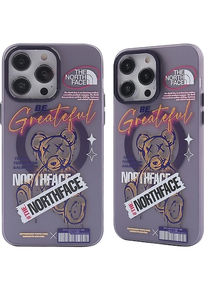 Newface Apple iPhone Uyumlu 14 Pro Kılıf Apollo Magneticsafe Desenli Kapak - Apollo Mor Glblseme - 91 - 2