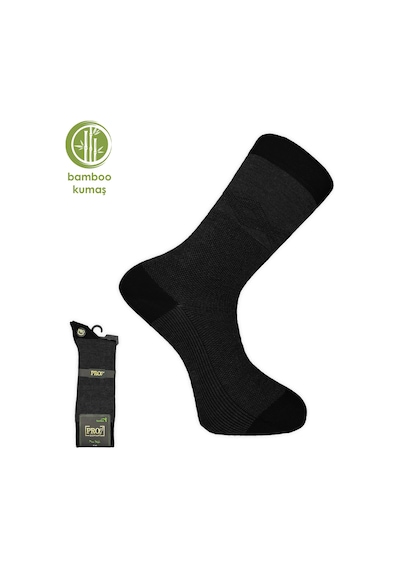 Bambu Erkek Çorabı - Tumaniş - Siyah 17104-r1 Çok Renkli